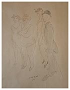 Jules Pascin Le client et trois filles 1905